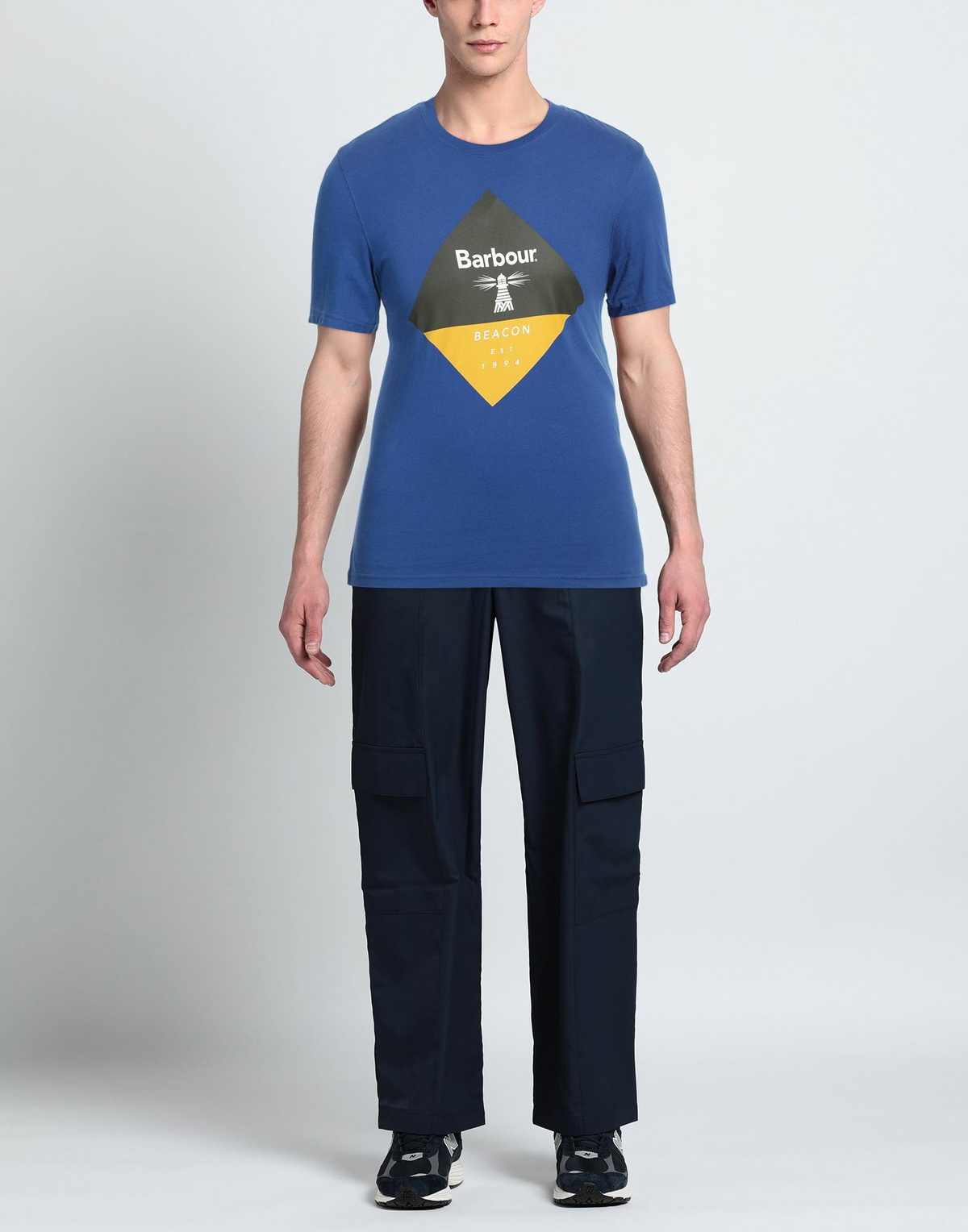 Barbour Mens T-shirt in Blue