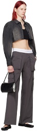 Alexander Wang Gray Cargo Rave Trousers