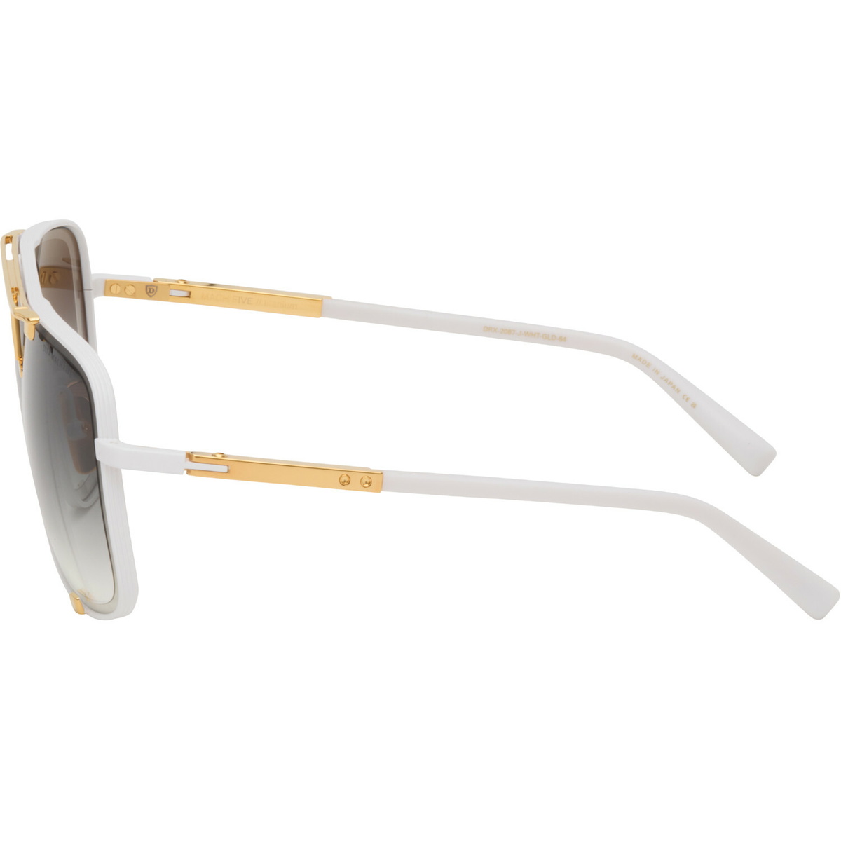 Dita White & Gold Mach-Five Sunglasses