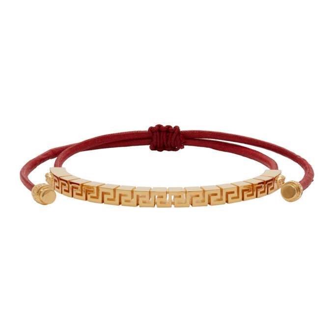 Photo: Versace Red and Gold Chain Charm Bracelet