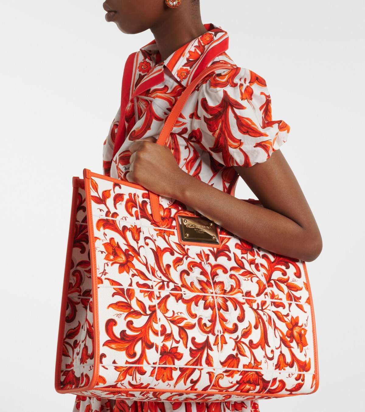 Dolce&Gabbana Shopping Large printed canvas shopper