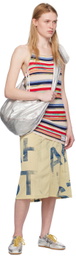 SC103 Beige Shade Midi Skirt