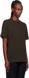 JW Anderson Brown Anchor Embroidery T-shirt