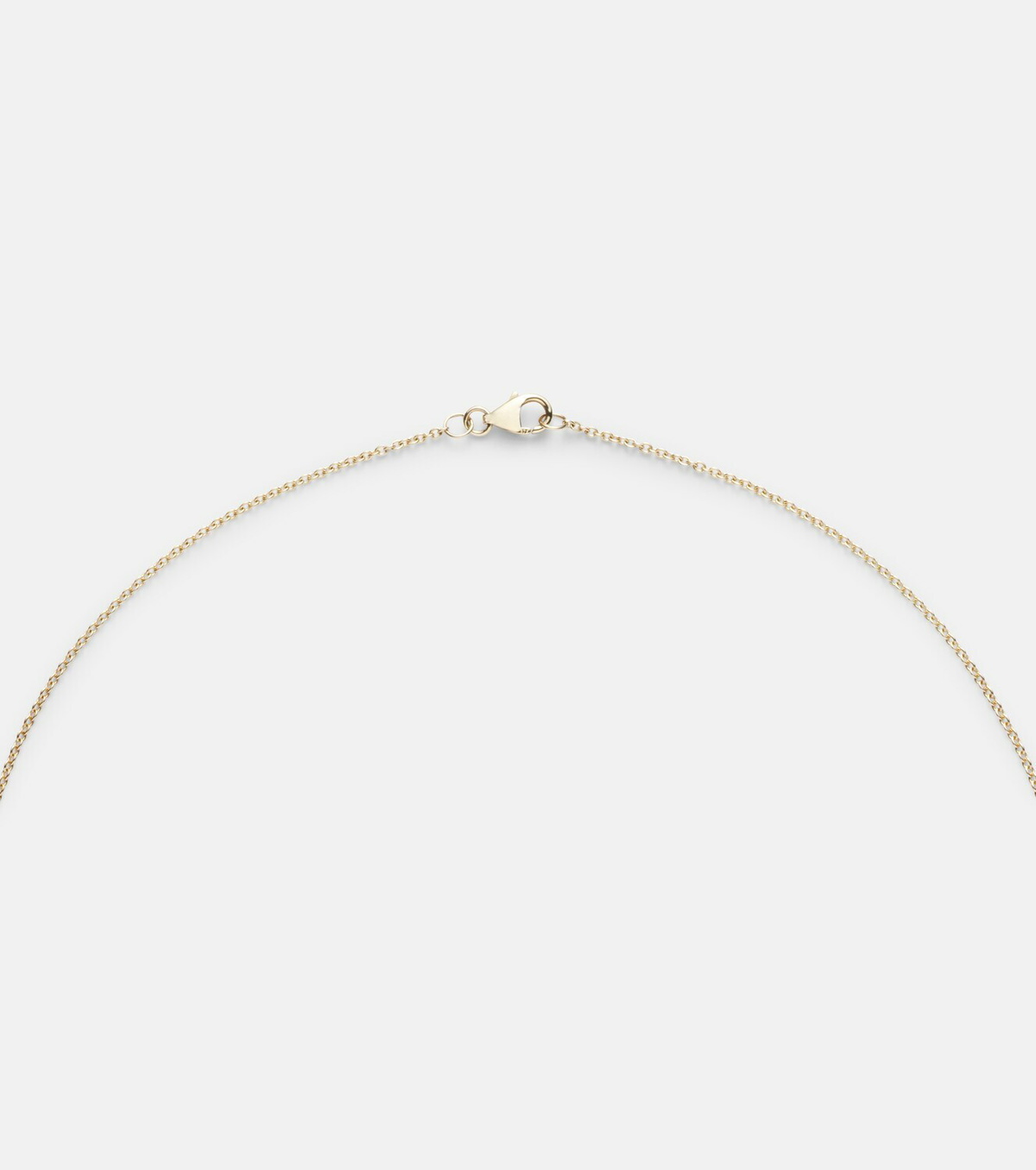 Persée 9kt gold locket necklace with diamonds