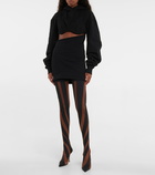 Jimmy Choo x Mugler over-the-knee sock boots