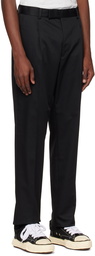 WACKO MARIA Black Pleated Trousers