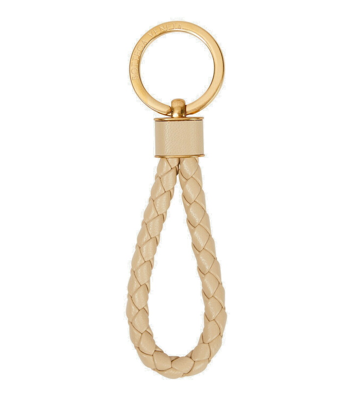 Photo: Bottega Veneta - Intreccio leather keychain