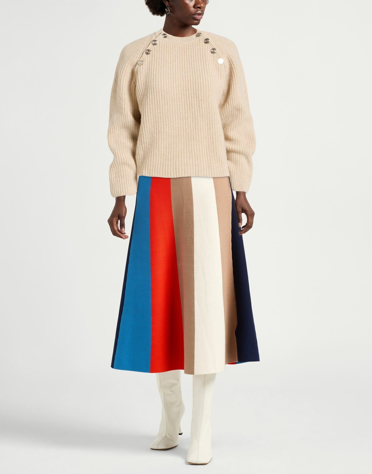 Maje Womens Sweater in Beige