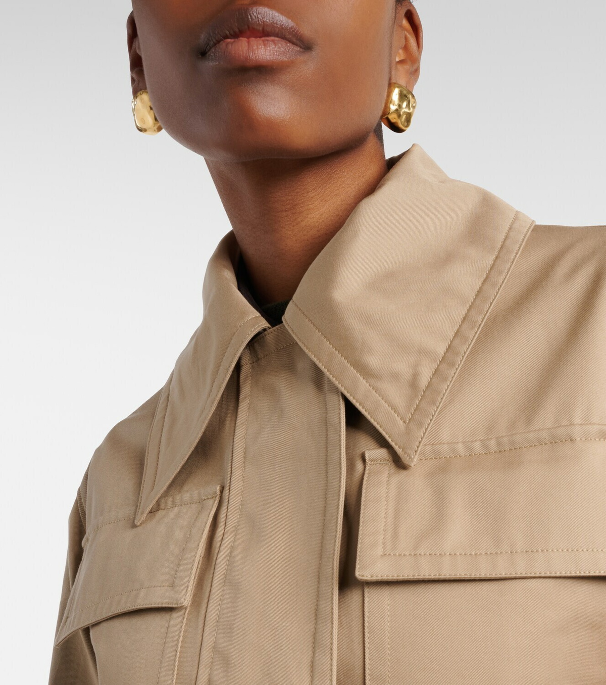 Joseph Shama cotton trench coat
