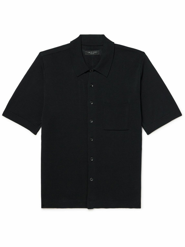 Photo: Rag & Bone - Dalton Cotton-Blend Shirt - Black