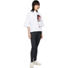 Pyer Moss White Mock Neck Ponte T-Shirt