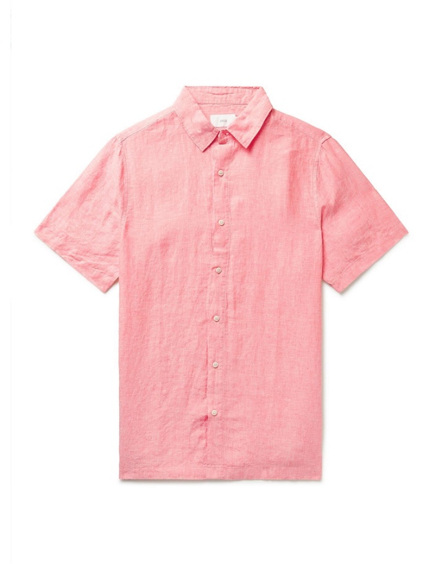 Photo: ONIA - Samuel Linen-Chambray Shirt - Pink