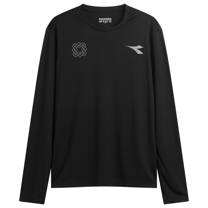 Photo: Diadora Men's x Lack of Guidance Graphic T-Shirt in Grey