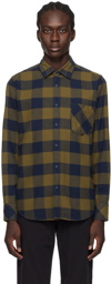 BOSS Khaki Checked Shirt