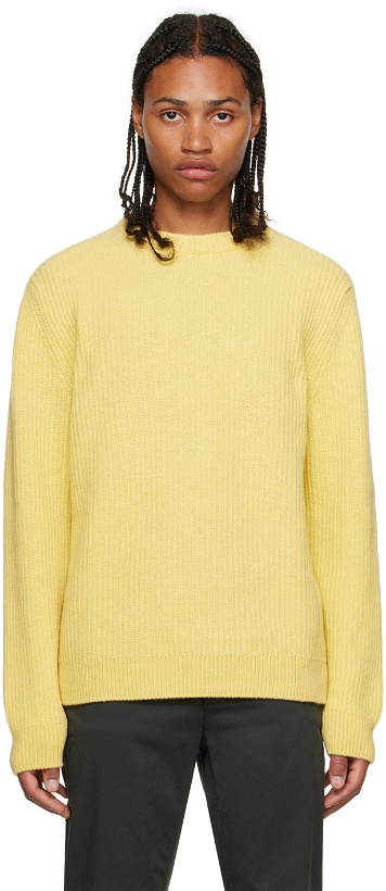 Photo: Nudie Jeans Yellow August Sweater