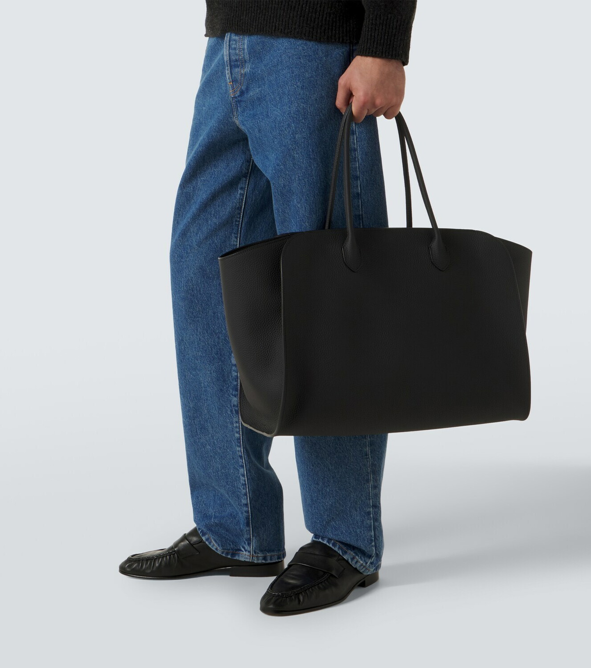 The Row Marlo leather tote bag