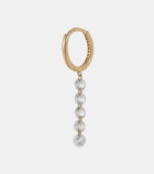 Persée Piercing 18kt gold single earring with diamonds
