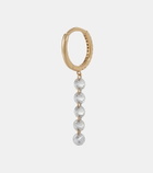 Persée Piercing 18kt gold single earring with diamonds