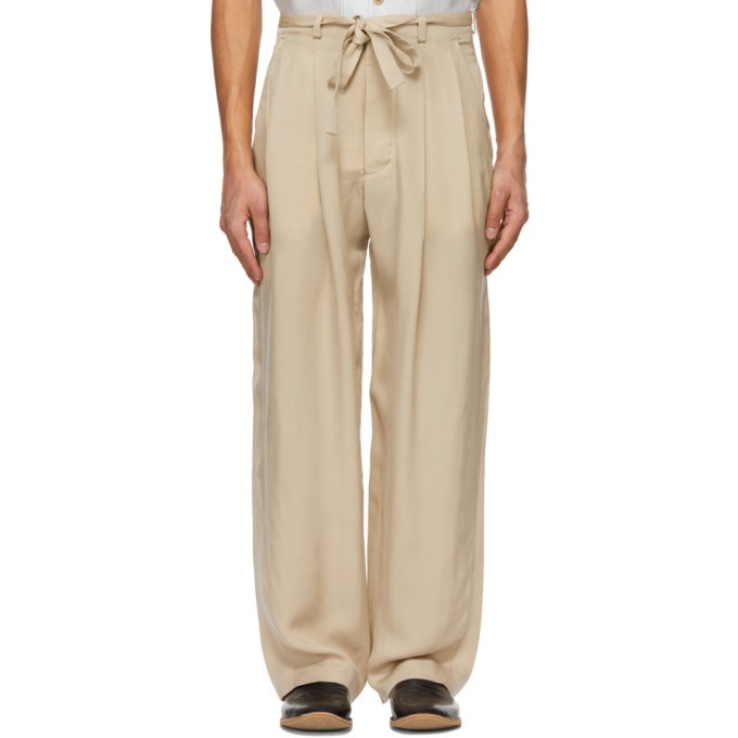Photo: King and Tuckfield Beige Belted Grant Trousers