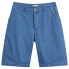YMC Men's 90'S Denim Twisted Shorts in Indigo