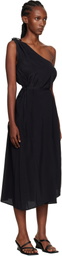 Baserange Black View Midi Dress