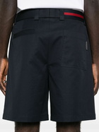 Gucci Blue Cotton Wide-Leg Shorts