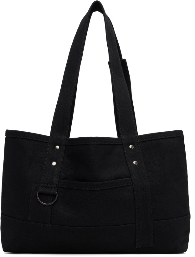 Photo: Y's Black Big Washer Canvas Tote