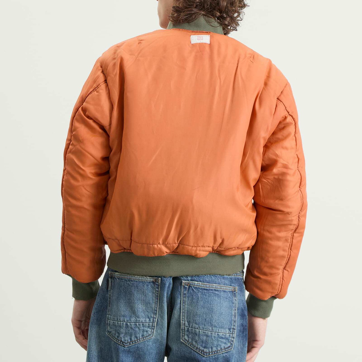 Mastercraft Union Men's Kaiga Washed Nylon Bomber Jacket in Green