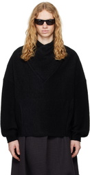 pet-tree-kor Black Resonance Pleat Sweater