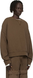 Entire Studios Brown Box Crew Sweatshirt
