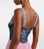 Costarellos Gallie lace gown