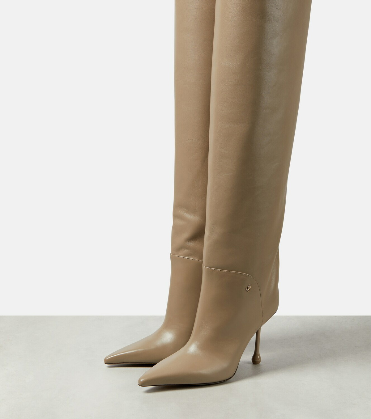 Jimmy Choo Cycas 95 leather knee-high boots Jimmy Choo