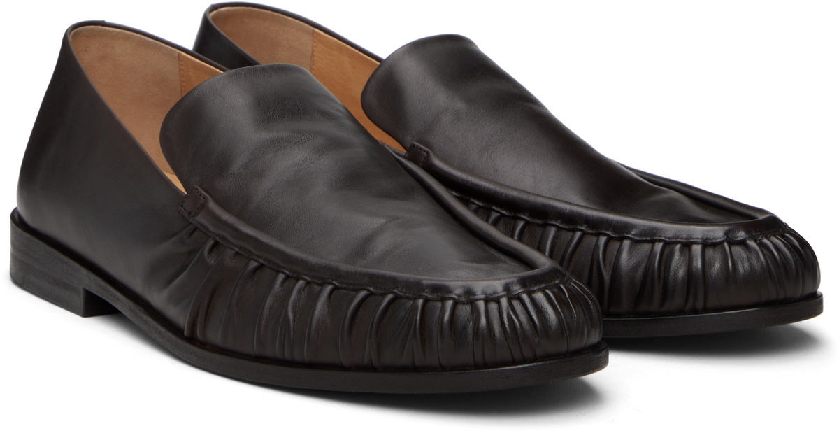Marsèll Brown Mocassino Leather Loafers