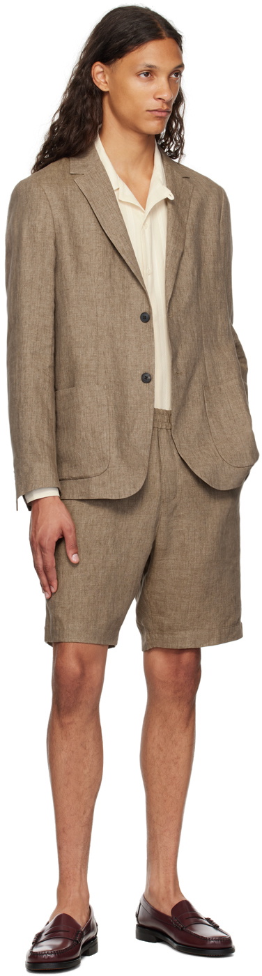 Sunspel Beige Lightweight Blazer