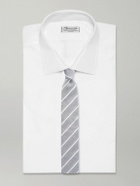 Richard James - Striped Silk and Linen-Blend Gabardine Neck Tie