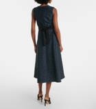 'S Max Mara Belted jacquard midi dress