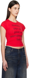Praying Red 'Nothing Pays' Baby T-Shirt