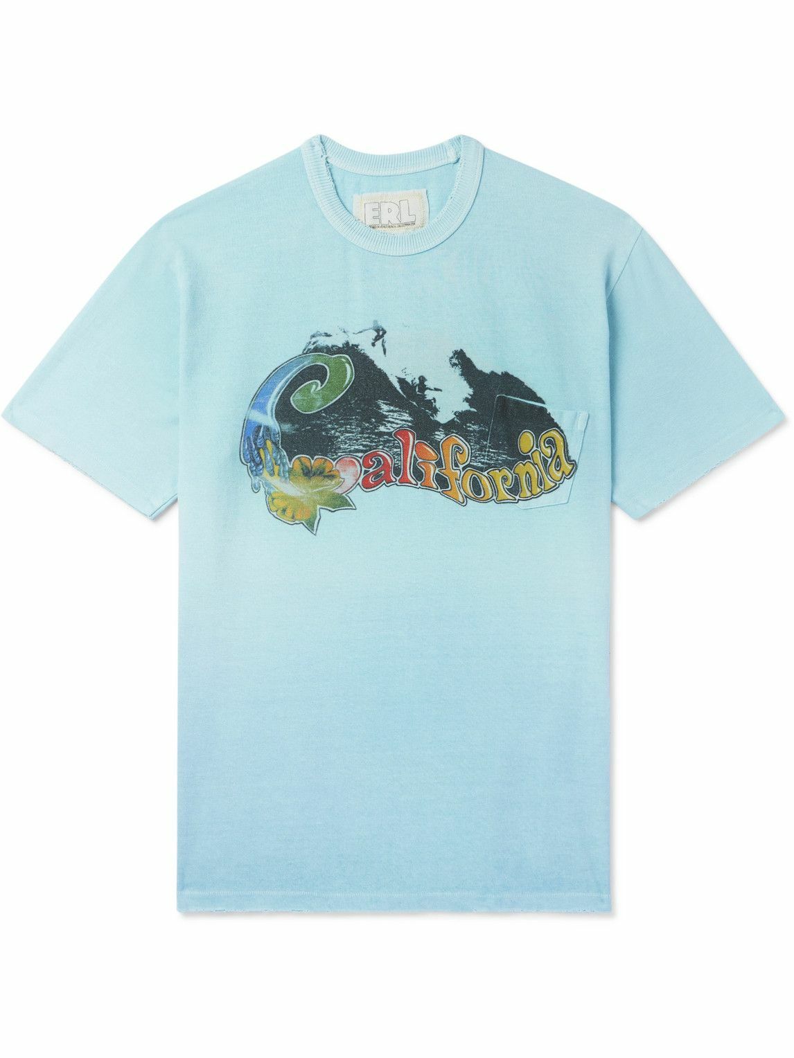 ERL Cotton jersey Ｔシャツ Printed cotton jersey T-shirt in white - ERL | Mytheresa