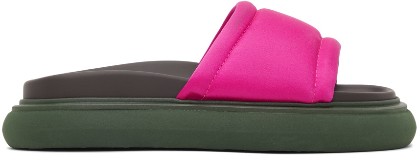 The Attico Pink Noah Slides The Attico