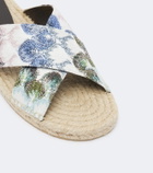 Missoni Harlow lamé espadrille sandals