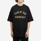 Fear of God ESSENTIALS Men's Jersey Crewneck T-Shirt in Black