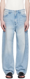 COOR Blue Washed Baggy Fit Jeans