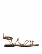 Nodaleto Womens Thong sandal Light brown