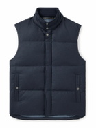 Paul Smith - Quilted Wool and Cashmere-Blend Down Gilet - Blue