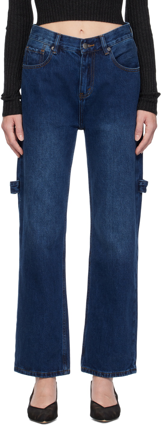 【関税込み】WYNN HAMLYN インディゴ Tool ジーンズ WYNN HAMLYN Indigo Tool Jeans Wynn Hamlyn