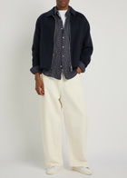 Officine Générale Mazir Wool Bomber Jacket Navy