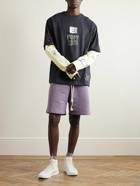 Acne Studios - Forge Straight-Leg Cotton-Jersey Drawstring Shorts - Purple