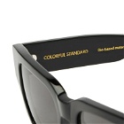 Colorful Standard Women's Sunglass 02 in Deep Black Solid/Black