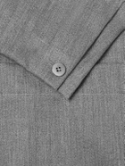 Stòffa - Double-Breasted Wool-Twill Suit Jacket - Gray