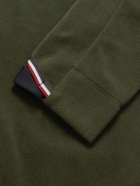 Moncler Grenoble - Logo-Appliquéd Shell-Trimmed Fleece Zip-Up Mid-Layer - Green